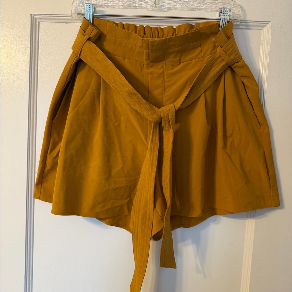 Athleta High Skyline Short II Yellow High Rise
